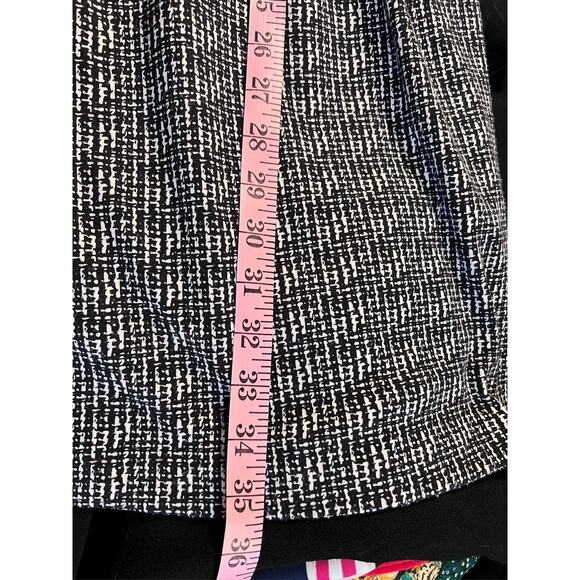 Silence & Noise Urban Outfitters Jumper Dress Pockets Sz 1 Black White Academia - Picture 8 of 8